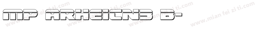 MP ARHeiCn3 B字体转换